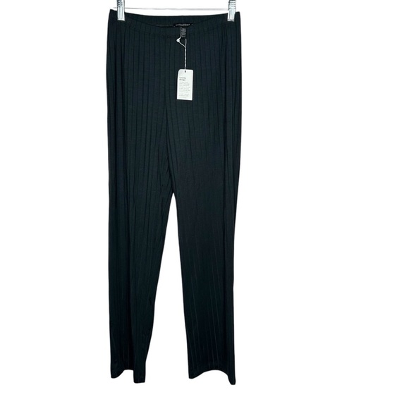 New Eileen Fisher woman gray Ribbed Pants ankle pants XXS - Picture 1 of 6
